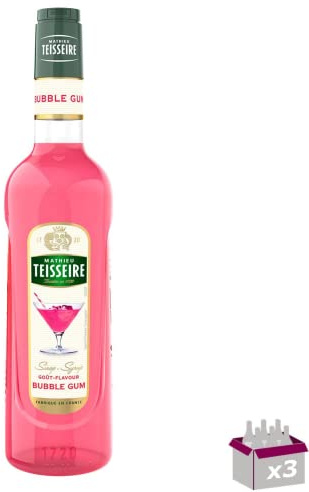 Lot de 3 Sirop Bubble gum TEISSEIRE - 3x70cL