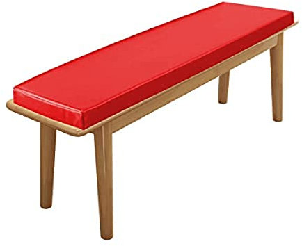 PU-Leder-Bankkissen, 2/3-Sitzer, wasserdicht, dick, 5 cm, für Garten, Terrasse, lange Bank, Sitzkissen, Möbel, Holzbank, für drinnen und draußen, rutschfest