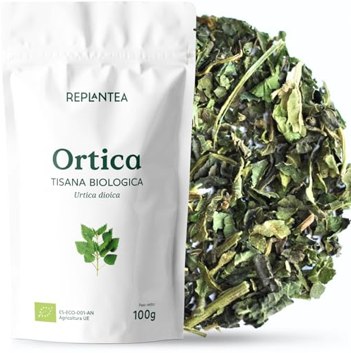 ORTICA TISANA BIO 100g (50 Tazze) | Ortica Foglie Verde Premium, Depurativa e Desintossicante REPLANTEA®