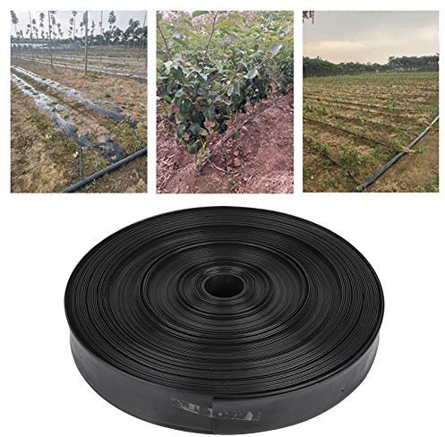 Manichetta Gocciolante, Tubo Irrigazione a Goccia, Nastro per Irrigazione a Goccia in PE, 4,5 cm x 200 m, Tubo Guida per Irrigazione del Giardino, Interfaccia 3,3 cm, per Sistemi di Irrigazione