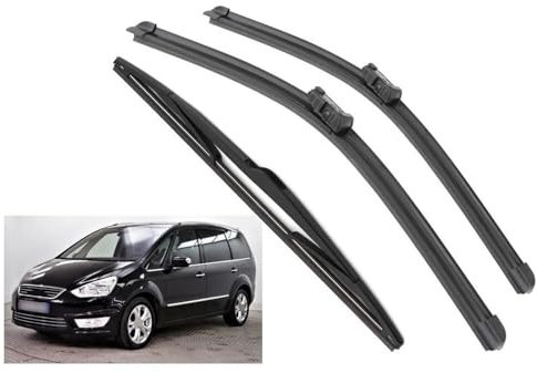 TOYOCC Car Front Rear Wiper Blades Brushes Cutter Accessories For Ford For Galaxy MK3 2006 2007 2008 2009 2010 2011 2012 2013 2014 Windshield Wiper