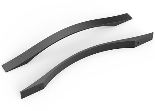 FURNIWARE 10 Stück Schrankgriffe, Möbelgriffe Schwarz 192mm Lochabstand Küchengriffe Griffe Möbel Schubladengriffe Griffe für Küchenschränke Schränke Schubladengriffe