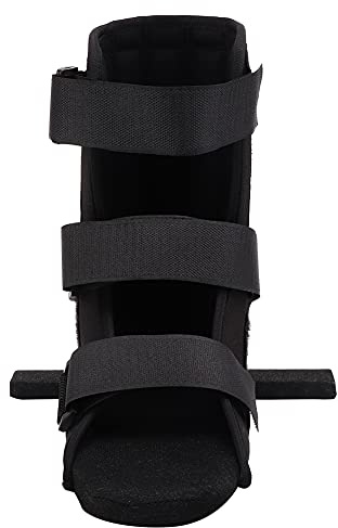 TIKATARER Bota para Caminar para Pie Roto, Bota Profesional para Fractura de Pie Corrección de Tobillo Esguince de Articulación Soporte Fijo Negro (L)