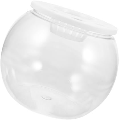 ORFOFE Desktop Aquarium Tank Mit Deckel Multifunktionaler Betta Und Goldfischbehälter Für Büro Und Zuhause Dekorativer Klarer Fischbehälter Für Pflanzen Und Aquariengestaltung