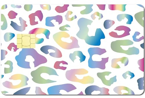 CREATCABIN Carta Debito Skin Carta Credito Skin Adesivi Carte Credito Cover Nessuna Bolla Sottile Piccolo Chip Decalcomanie Carte Credito Personalizzate PVC Rimovibile Carta Chiave 18.6x13.7cm