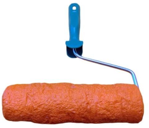 RULLO per intonaco muro cemento stampato PIETRA roccia Decorative TEXTURE ROLLER, Modello Roccia Alpina 3, cm 23x7 circa