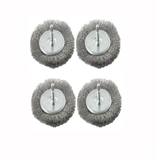 Zeroupshop Spazzola elettrica di ricambio per giunti in acciaio inox, spazzole metalliche di ricambio per pulitore elettrico per giunti (4 pezzi)