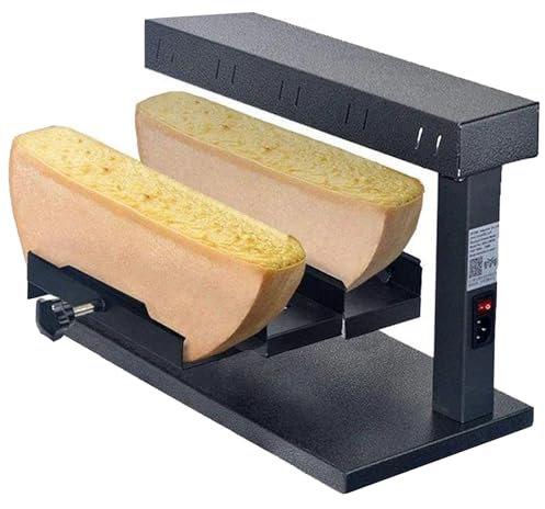 Derretidor de queso comercial, máquina de calentamiento de queso de 600 W, fundidor de queso de encimera de 300 ℃, parrilla para asar con calentador de queso para plato de fusión de rueda de queso