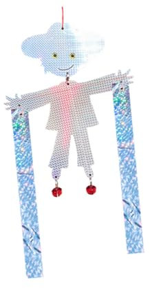 Happyyami Dispositif Réfléchissant pour Oiseaux pour Pigeons Et Extérieur pour Jardin Et Cours Rotation Pivotante Angles De Réfraction Multiples Décoration Suspendue
