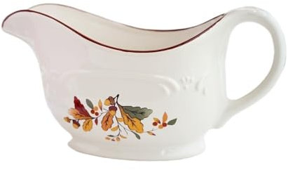 Vickyliou Gravy Boat Service de Table Occidental Vintage en céramique avec saucière, saucière à Steak, pichet à Lait, Grand crémier, Exquis et Pratique, Parfait for Les réunions de Famille Salad Bowl