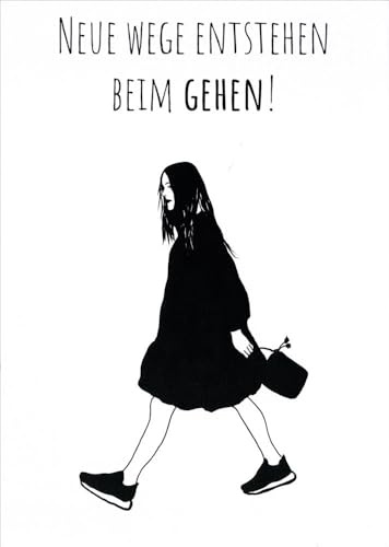 Postkarte Sprüche & Humor Neue Wege entstehen beim Gehen!