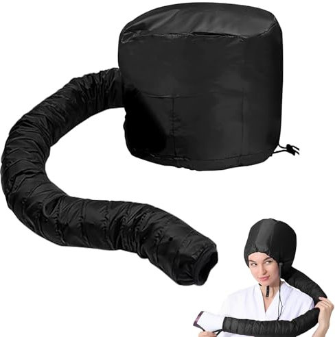 Casco Asciugacapelli da Casa per Capelli, Caschi per Asciugatura, Caschi per Asciugatura con Cinturino Elastico e Lunghezza del Tubo Estesa per Cura dei Capelli, Asciugatura e Capelli Ricci