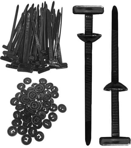 ETUCYNG Attaches En Nylon Pour Serre-Câbles | Lot De 100 Attaches Pour Outils Et Fixations,Boucles en Nylon Résistantes aux UV, Fixations Polyvalentes pour Voiture, Réparation Domestique et Machines