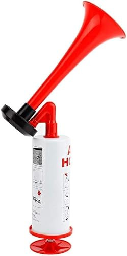 NKFOOPDU Airhorn Druckluft Hupe, Druckluftfanfare Air Horn Extrem Laut, Gas Tröte, Signalhorn, Gashupe, Lufthorn für Handball Fußball Stadionhorn Boot Party (1)