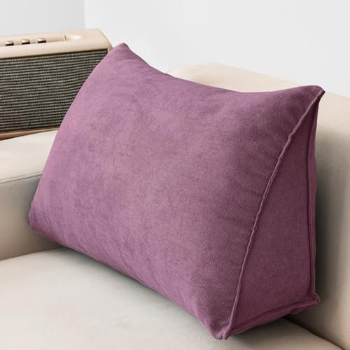 RobustWeg Almohada De Lectura Forma De CuñA,Almohada De Lectura Triangular,Almohada Triangular De CuñA para Cama,FáCil De Desmontar,Ideal para Leer Libros,Ver TelevisióN