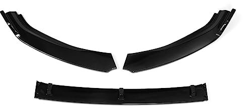 DZSQTUND Frontspoiler Für VW Für Golf 7 7,5 Für MK7 Für MK 7,5 2012-2019 Front Stoßstange Splitter Lip Spoiler Körper Kit Diffusor Glanz Schwarz Schutz Abdeckung Front Bumper Lip(Glänzend schwarz)