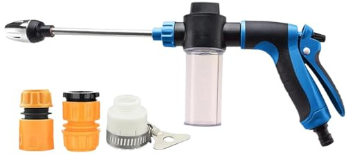 Nettoyeur Haute Pression,Tuyau d'Arrosage Haute Pression pour Jardin | Accessoires de Nettoyage Multifonction Rotatifs pour Véhicule Terrasse Clôtures Mur Voiture Allée Bateau Espaces Extérieurs