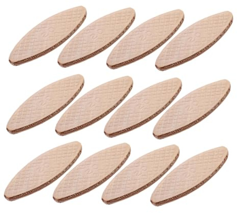 TOBBOMEY 100pcs 20# Wood Biscuit Joiner Biscuits for Woodworking Tenon Machine Board Connection Suitable for Wood Panel Joining