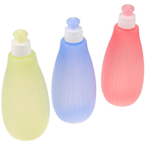 ANDRESLAD 3 Stück 3 Stück Reise Bidet 350 Ml Sanfte Sprühflasche aus Kunststoff Tragbare Po Waschflasche für Neugeborene und Babypflege