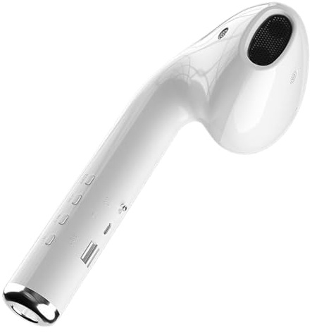 Altoparlante gigante per auricolari, portatile, divertente, a forma di auricolare, altoparlanti stereo per la casa, per attività all'aperto, feste, falò, escursioni, ciclismo, campeggio, auto, doccia