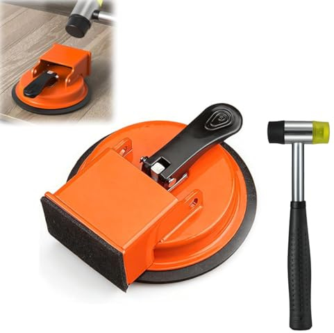 Saugheber Für Laminat Zum Klopfen, Laminat Boden Verlegungs Hilfsmittel Schnelle Reparatur Starker Halt Im Laminatbodens Hochleistungs Saugwerkzeug Schließen Fugens Für Böden (With a hammer)