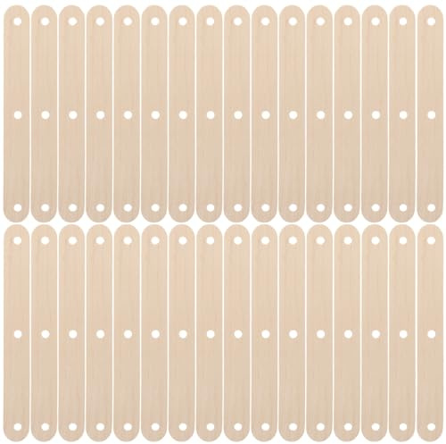 HORIALENCE 50 Stück Holzstäbchen zum Basteln aus Robustem Holz Beige Eis Am Stiel Stäbe zum Modellieren und Kreativsein für Selbstgemacht Projekte