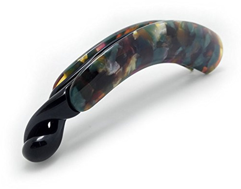 Meilliwish Edel Leopard Banane Haarklammer (H09)(Dunkelgrün)