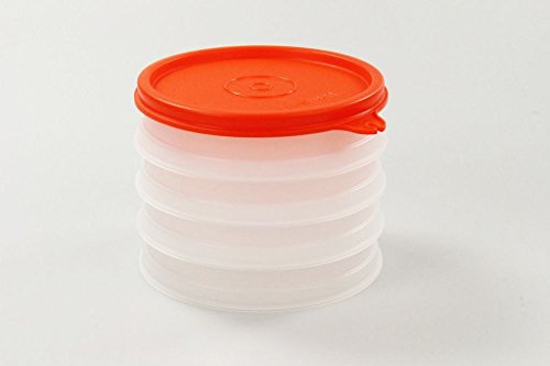 TUPPERWARE Küchenhelfer Hamburger-Maker Behälter (4) Burger Frikadellen + Deckel