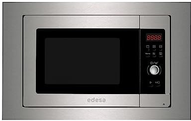 EDESA Micro-ondes EMW 2020-I-X Cadre encastré intégré, capacité de 20 litres, 5 niveaux de puissance, puissance 700 W, finition en acier inoxydable