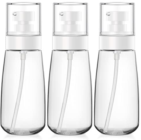 Segbeauty 3 Stück 100ml Travel Lotion Flasche, Clear Dispenser Flaschenset für Essence Shampoo Conditioner Leere nachfüllbare gepresste Pumpflasche Kosmetikbehälter