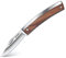 DURATECH Taschenmesser Klappmesser mit Holzgriff, 170mm Taschenmesser Camping & Outdoor Messer aus Edelstahl