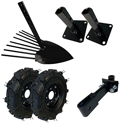 SAKAWA Kit Arrancapatatas Motoazada Motocultor Ruedas 400 x 8 Tiro