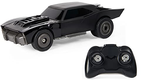 DC Comics, The Batman Batmobile Ferngesteuertes Auto mit offiziellem Batman-Film-Styling, Kinderspielzeug für Jungen und Mädchen ab 4 Jahren