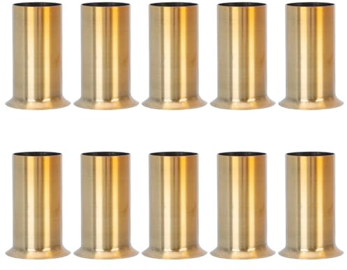 ibasenice Chandelier Candle Sleeves 10 Pcs Lamp Base Sleeve Covers for European Style Chandelier Candle and Retro Replacement Lighting Parts 6.00 X 4.00 X 4.00 Cm