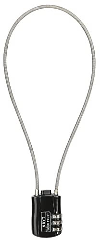 NBYT 3-stelliges Kombinationsschloss, Stahldrahtdurchmesser 3 mm, geeignet für Koffer, Rucksäcke, Schubladen, Schränke, Motorradhelme, Fahrradkörbe