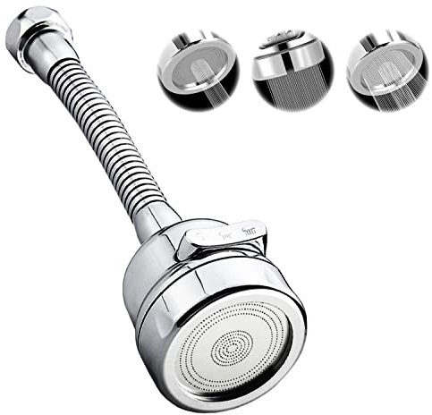 Rompigetto rubinetto cucina 3 modalita con tubo flessibile acciaio inossidabile aeratore prolunga