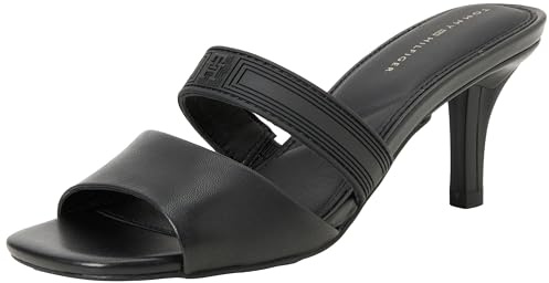 Tommy Hilfiger Sandalias con Tacón de Aguja para Mujer, Negro (Black), 40