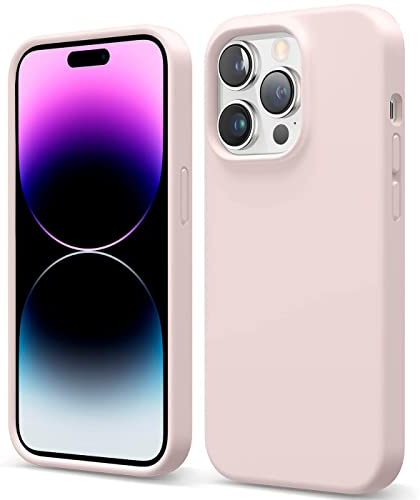 Verco Custodia per Apple iPhone 15 Pro Max, in silicone gel [morbida fodera interna] Custodia per iPhone 15 Pro Max Case antiurto Rosa