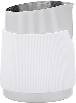 Normcore Brocca per latte senza manici con beccuccio affilato, brocca per caffè e latte, con rivestimento antiaderente, in acciaio inox 18/8, 600 ml