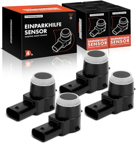 Frankberg 4x Parksensor Vorne Hinten Kompatibel mit Altea XL 5P5 5P8 1.4L-2.0L 2006-2019 C.a.d.d.y III MPV 2CB 2CJ 2KB 2KJ 1.2L-2.0L 2004-2015 T.o.u.r.a.n 1T1 1T2 Replace# 7L5919275B
