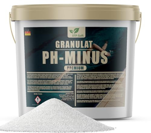 pH- pH Minus Granulat Eimer pH Wert Senker pH-Senkung Pool Schwimmbad Premium | ph Minus für Pool | ph Minus Pool granulat | ph senker Pool | Pool ph Minus | Pool zubehör (25KG)