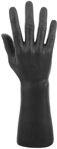 PACKOVE Vinyl Männliches Handmodell Schmuckständer Rechte Hand Ring- Und Uhr Displayhalter Für Schmuckpräsentation Zuhause Und Laden