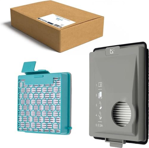 SQOON® Staubsaugerfilter für Miele, Ersatzfilter, Zubehör für Miele Filter, Boost CX1 Filter und Blizzard CX1, hochwertiger Kohlefilter