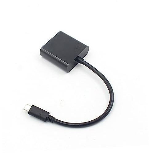 SWOOMEY Cavo Adattatore Usb 3.1 Da Type-c a Vga 1080p Per Pc e Laptop, Connettore Rinforzato Per Trasmissione Stabile, Adattatore Video Per Proiettore e Monitor Full Hd Nero