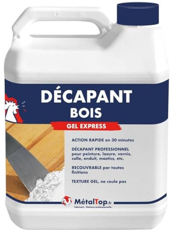 Metaltop - Decapant Bois - IIncolore - RAL Incolore - Pot 1 L