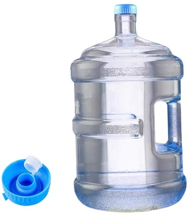 perfk Wasserspender Wasserflasche Wassertank rund mit Griffbehälter Flaschen Wasser Eimer für Autowäsche Küchen Haushalt, 15l