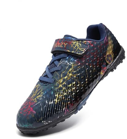 YHLLZY Kids Boys Football Boots Astro Turf Trainers Girls Soccer Athletics Training Shoes Teenager Outdoor Sport Shoes Sneakers for Unisex Kids