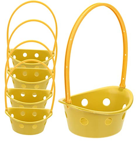 MUCKLILY 5pezzi Cesto Di Fiori in Plastica Cesto Portaoggetti Semplice Per Casa Contenitore Per Articoli Vari Da Scrivania Per Composizioni Floreali Per Bouquet Funerari e Attività Di Lutto