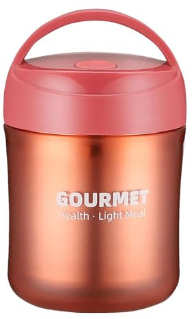 Generisch Récipient isotherme pour aliments 500 ml - En acier inoxydable - Pour et adultes - Pour soupes, porridge pour bébé - Récipient alimentaire pour aliments chauds
