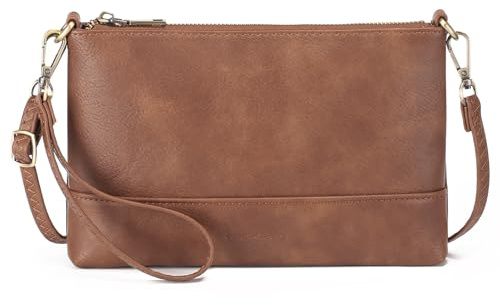GAEKEAO Small Crossbody bags for Women, Large Capacity Cell Phone Bag Vegan Leather Shoulder Bags with Wrist Strap